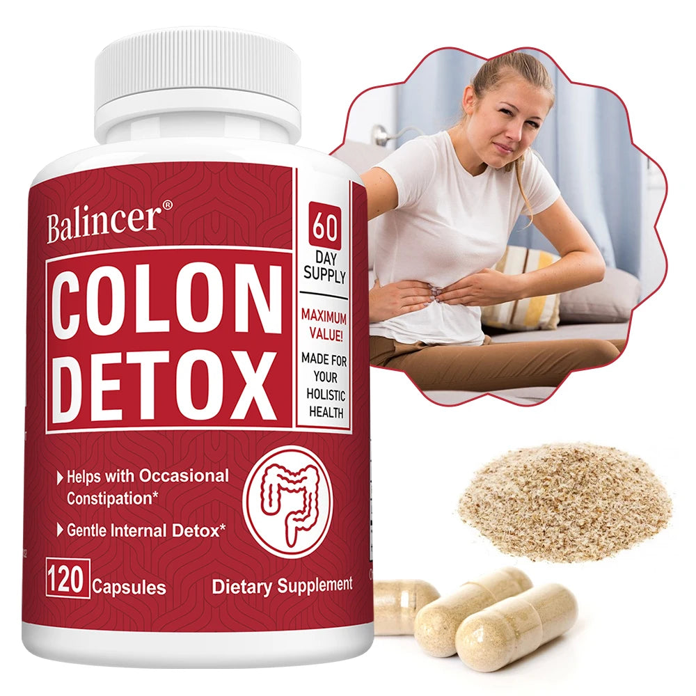 15 Day Colon Cleanser Detox Flush - Psyllium Husk, Fennel & Senna Capsules for Intestinal & Digestive Health