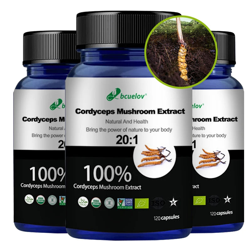 Pure Cordyceps Mushroom Extract Supplement