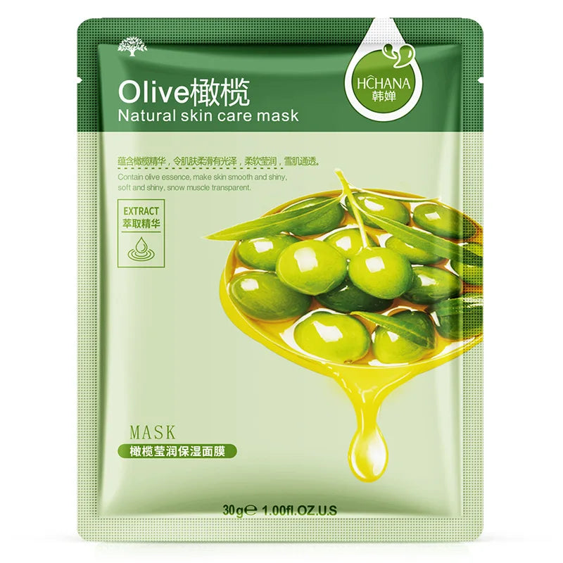 Moisturizing Oil-Control Blueberry Cucumber Pomegranate Fruit Aloe Sheet Face Mask