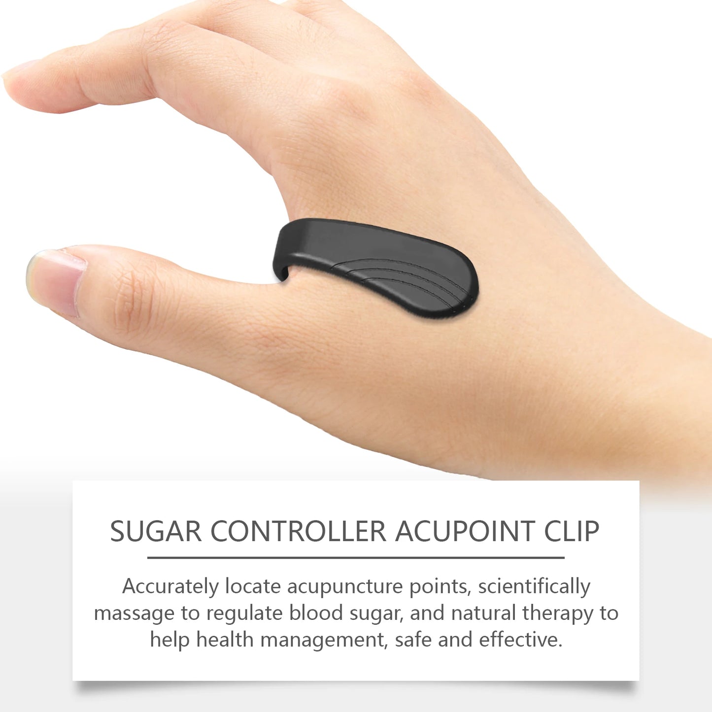 Blood Sugar Control Acupressure Point Clip Anti Diabetes Hyperglycemia Lower Blood Glucose Body Relax Hand Meridian Massager