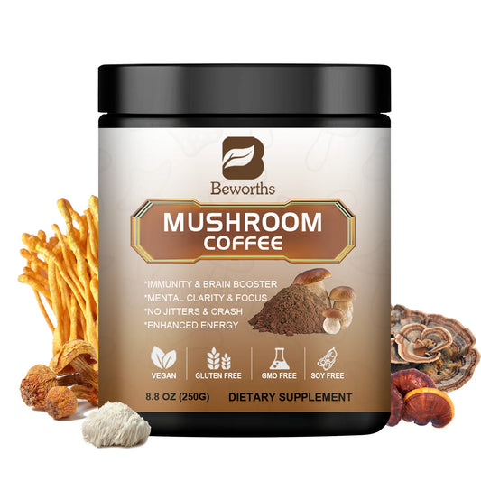 BEWORTHS Lion's Mane Mushroom Coffee Supplement