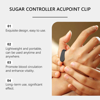Blood Sugar Control Acupressure Point Clip Anti Diabetes Hyperglycemia Lower Blood Glucose Body Relax Hand Meridian Massager
