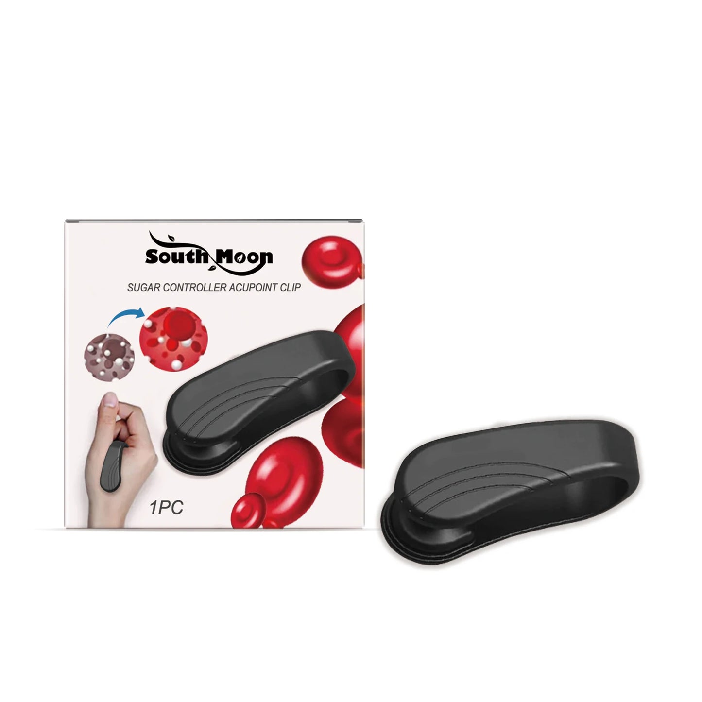 Blood Sugar Control Acupressure Point Clip Anti Diabetes Hyperglycemia Lower Blood Glucose Body Relax Hand Meridian Massager