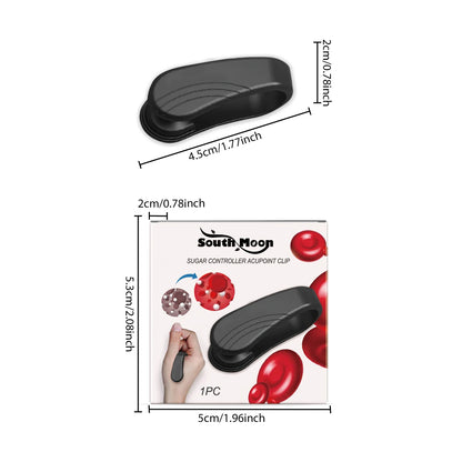 Blood Sugar Control Acupressure Point Clip Anti Diabetes Hyperglycemia Lower Blood Glucose Body Relax Hand Meridian Massager