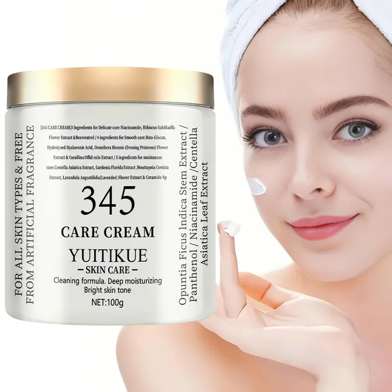 3-in-1 firming, deep moisturizing, and skincare, with natural extracts, suitable for all skin types
