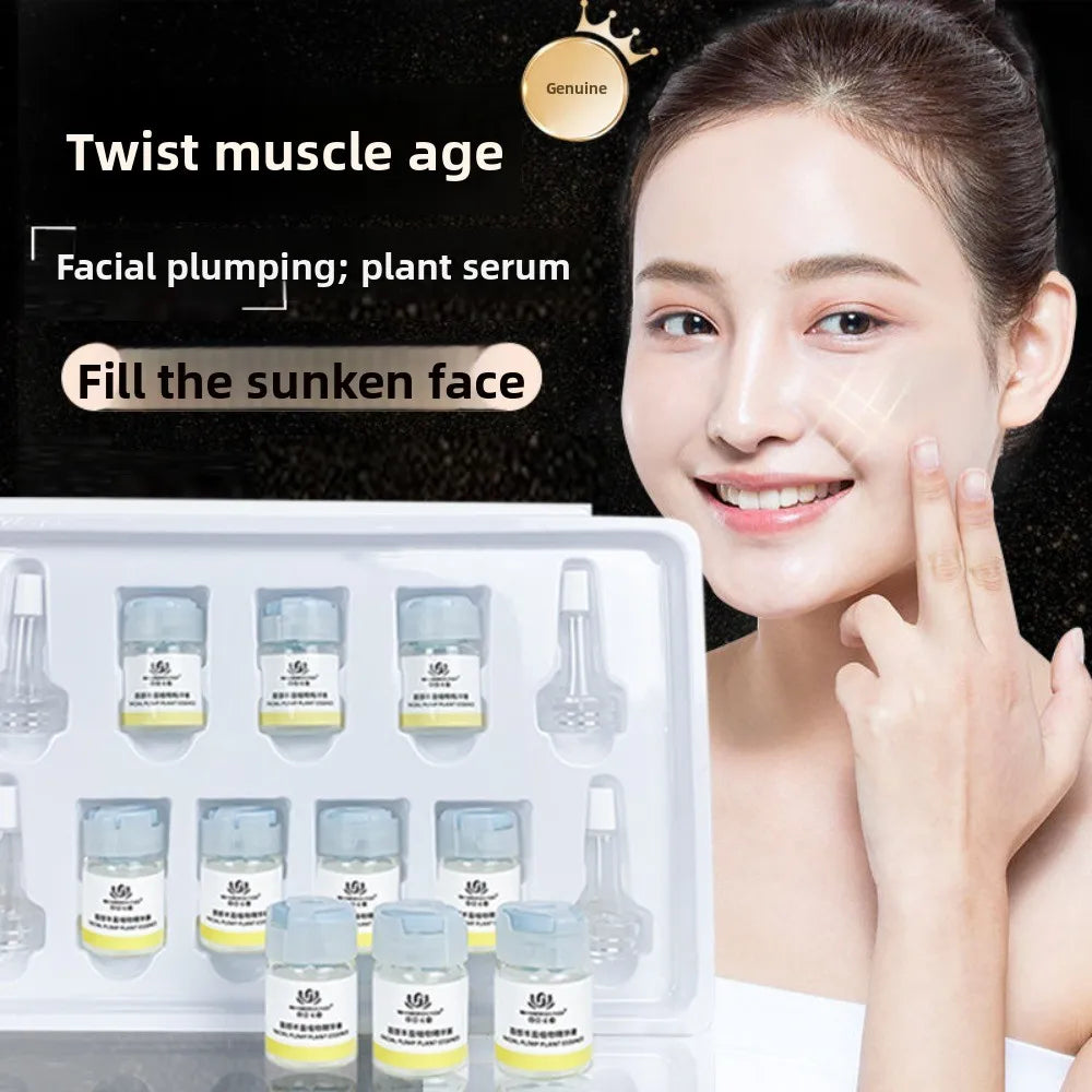 plumping plant essences, hydrating and lightening temples, facial set